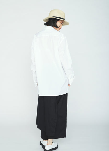 100/2 COTTON BROAD FLOATING POCKETS OPEN COLLAR SHIRT