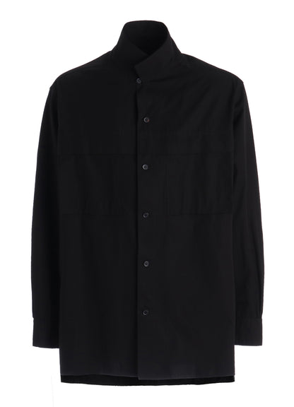 100/2 COTTON BROAD FLOATING POCKETS OPEN COLLAR SHIRT