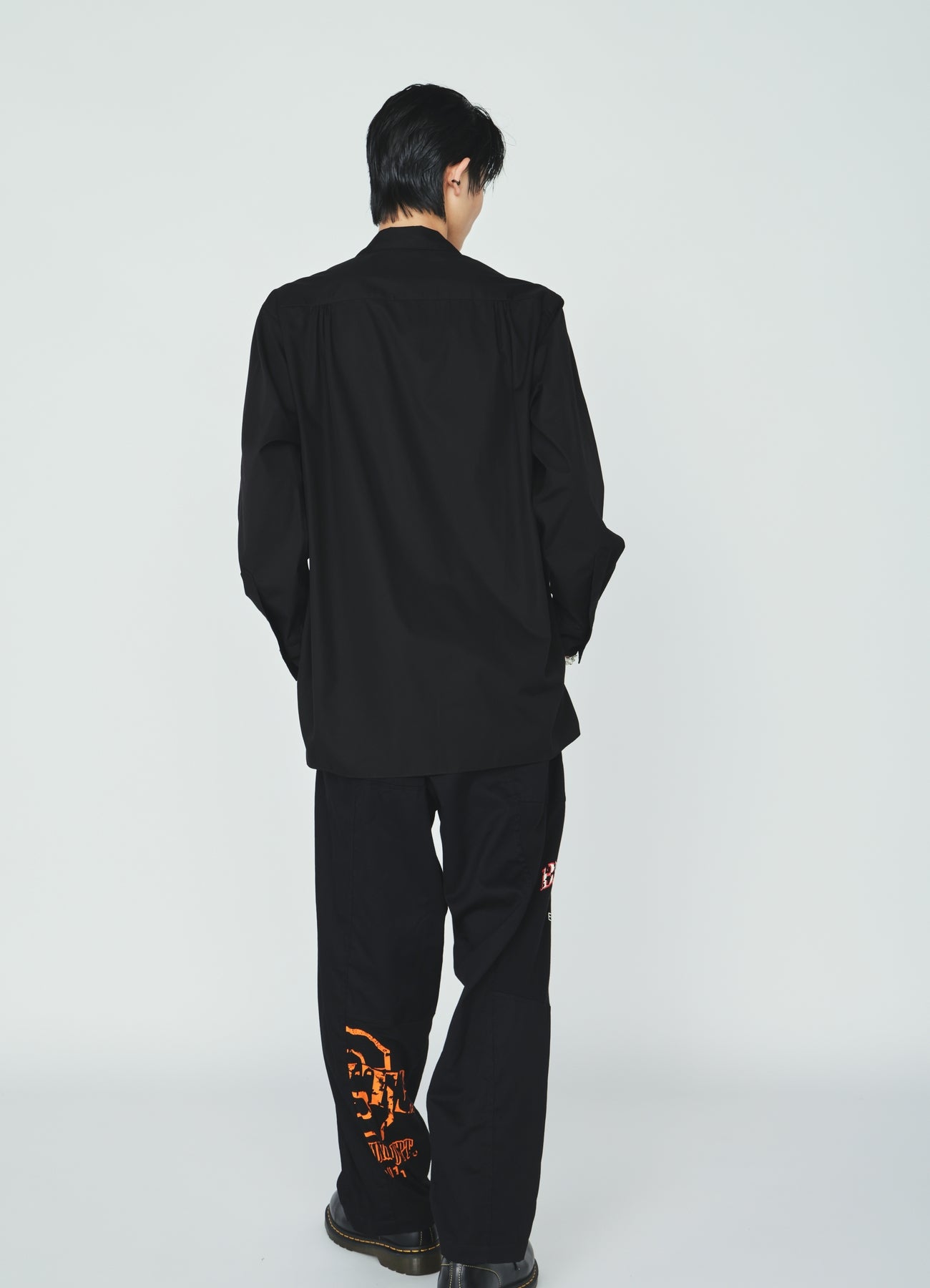 100/2 COTTON BROAD FLOATING POCKETS OPEN COLLAR SHIRT