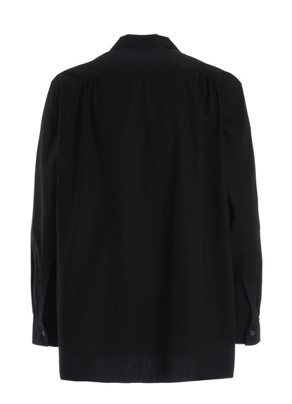 100/2 COTTON BROAD FLOATING POCKETS OPEN COLLAR SHIRT