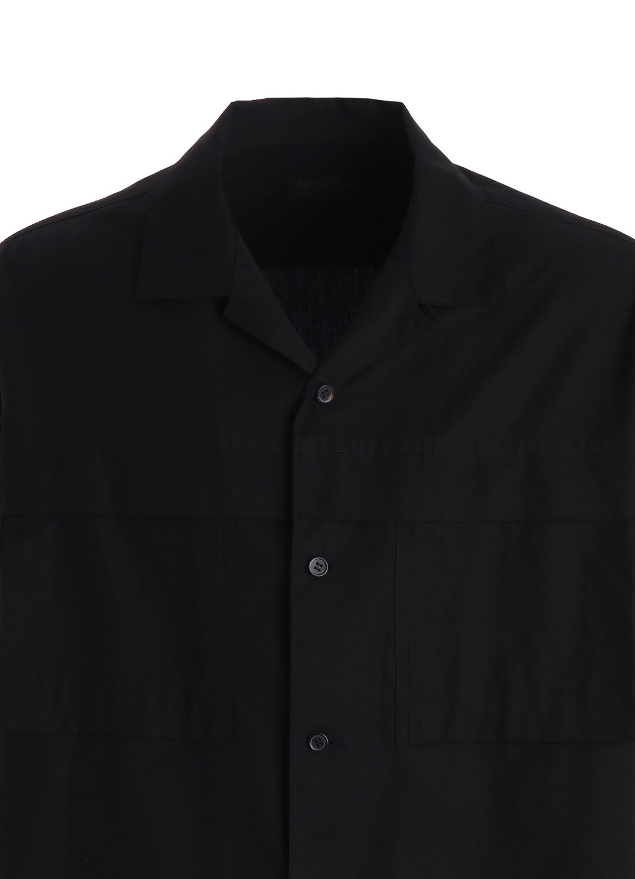 100/2 COTTON BROAD FLOATING POCKETS OPEN COLLAR SHIRT