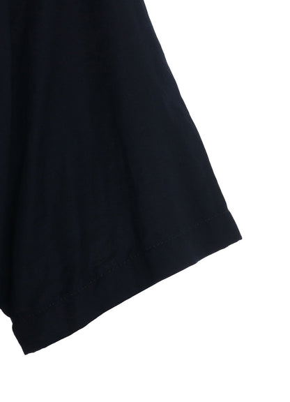 ORGANIC COTTON WASHER HALF SHIRT WITH  SASHIKO EMBROIDERY