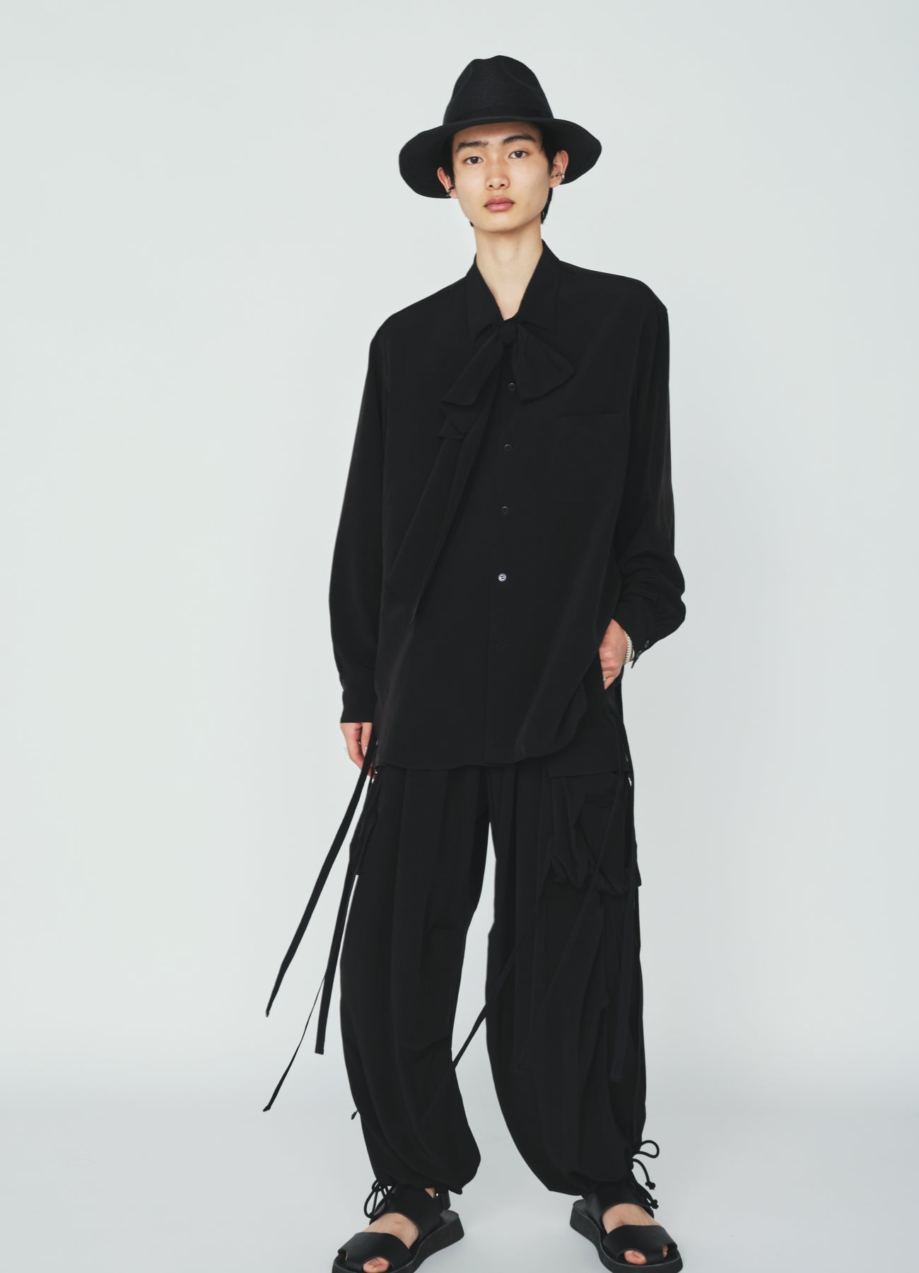 CREPE de CHINE STOLE SHIRT – THE SHOP YOHJI YAMAMOTO