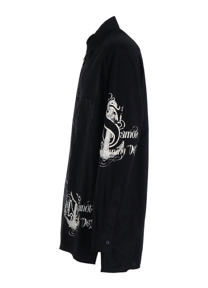 PRINTED PATCHWORK COTTON JERSEY REGULAR SHIRT