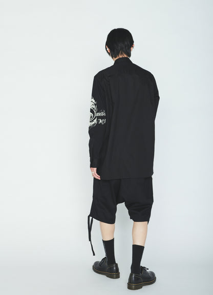 PRINTED PATCHWORK COTTON JERSEY REGULAR SHIRT