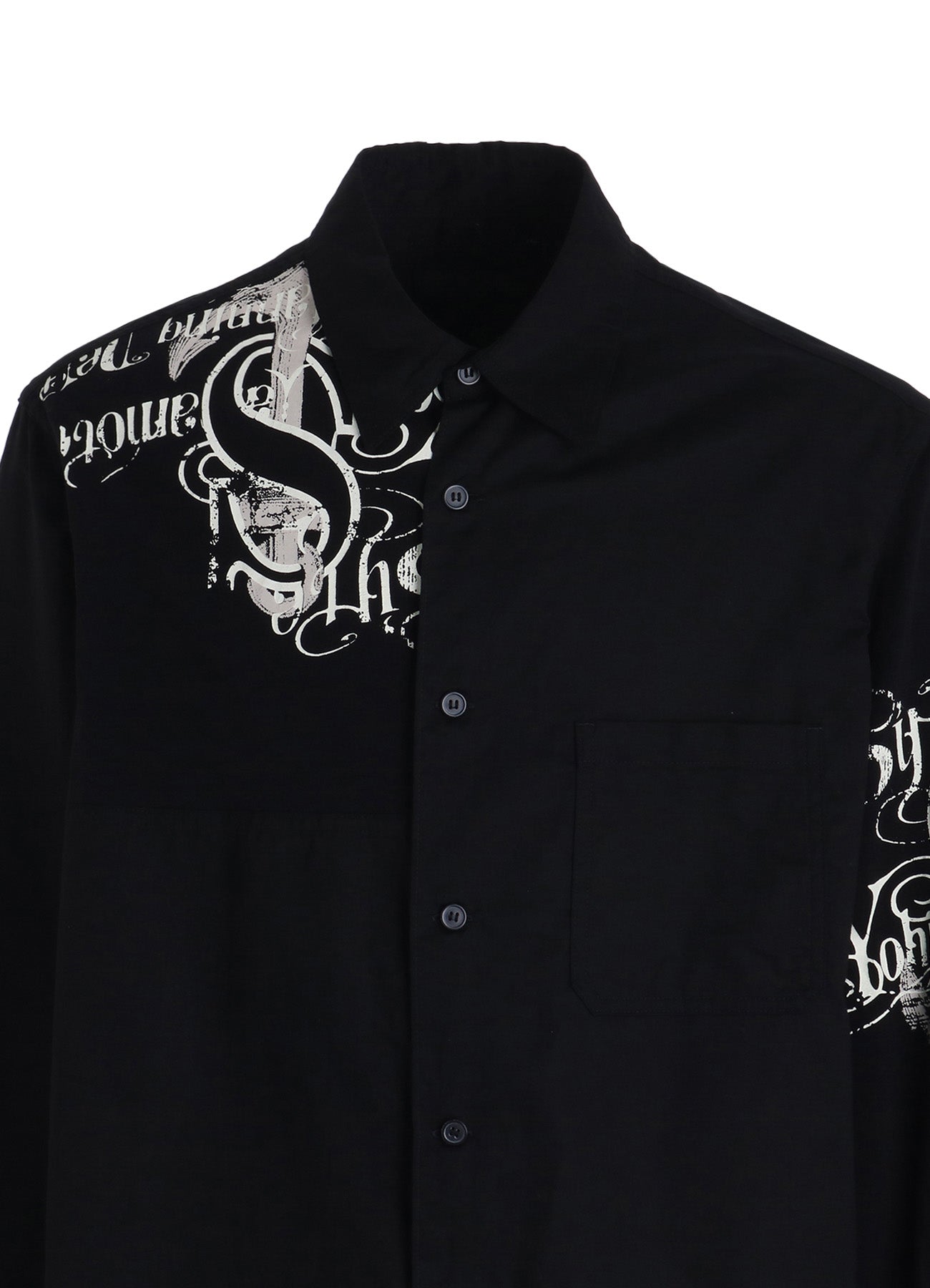 PRINTED PATCHWORK COTTON JERSEY REGULAR SHIRT