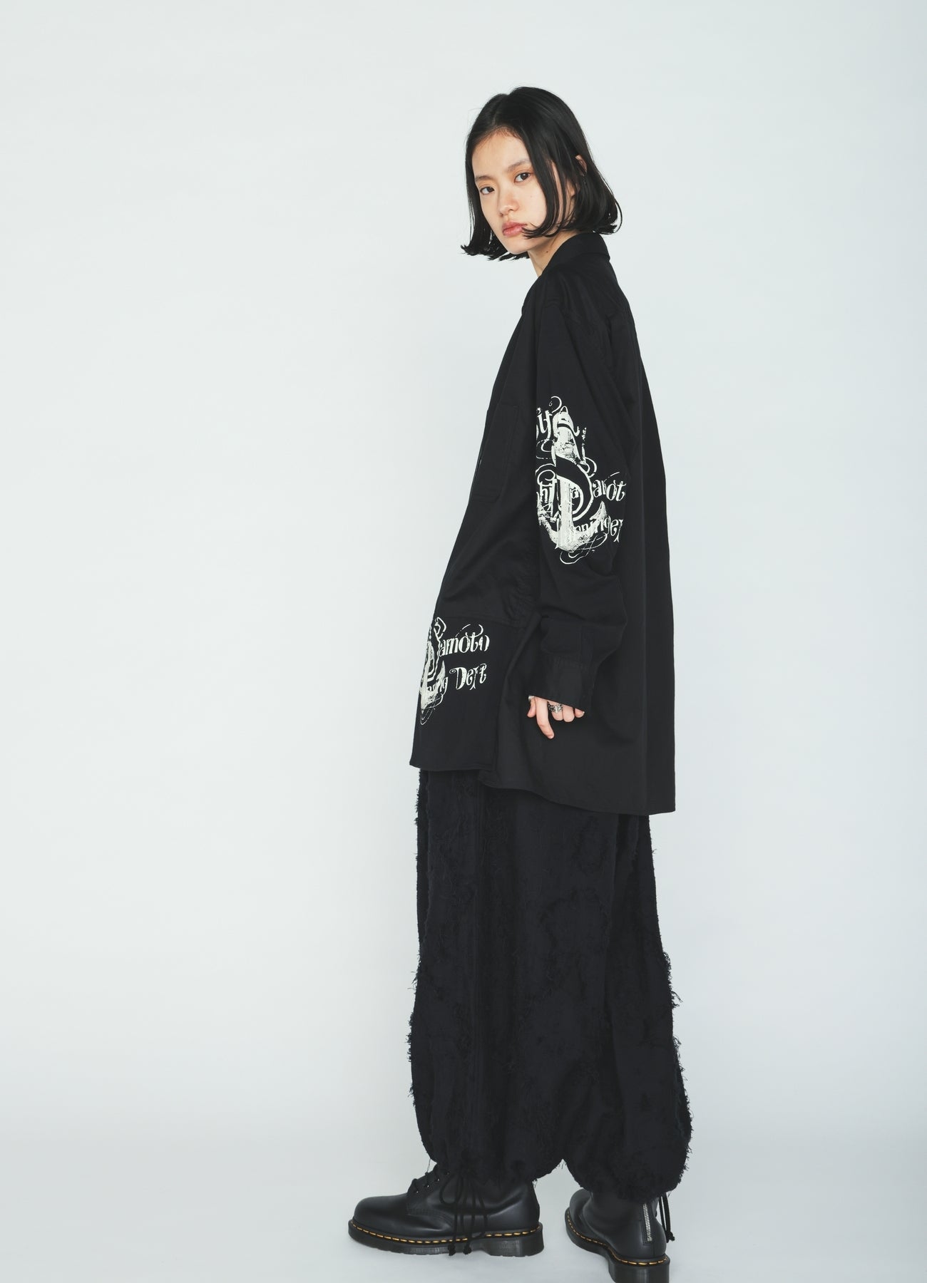 PRINTED PATCHWORK COTTON JERSEY REGULAR SHIRT