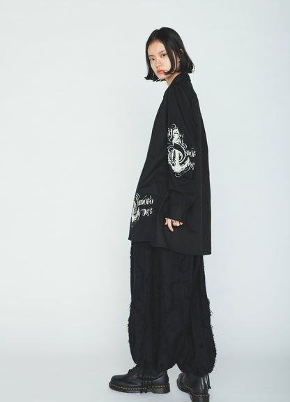 PRINTED PATCHWORK COTTON JERSEY REGULAR SHIRT