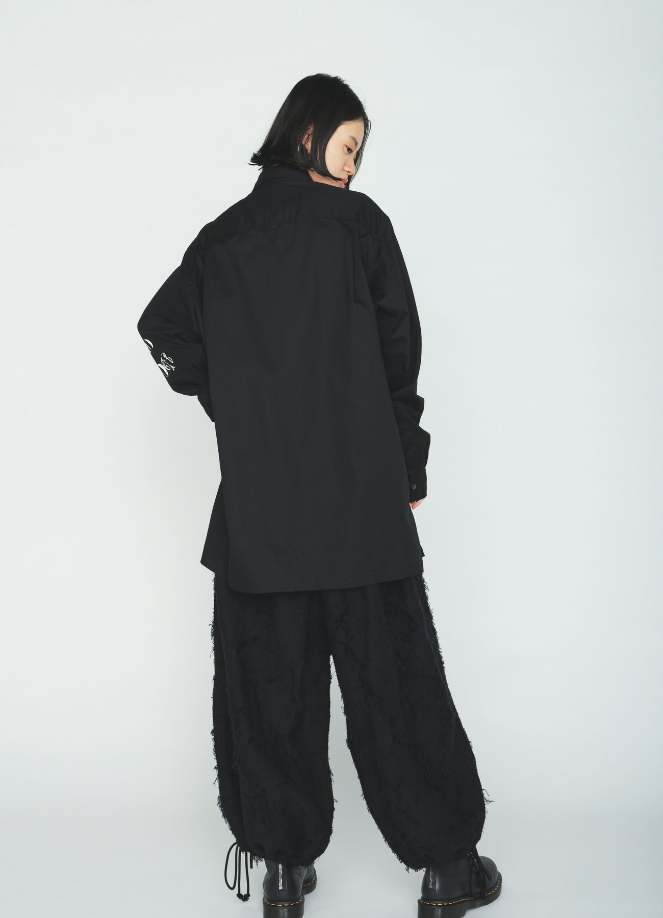 PRINTED PATCHWORK COTTON JERSEY REGULAR SHIRT