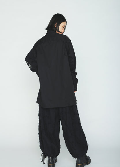 PRINTED PATCHWORK COTTON JERSEY REGULAR SHIRT