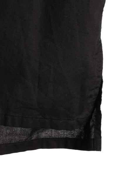 COTTON TWILL BELT REGULAR COLLAR SHORT-SLEEVE SHIRT