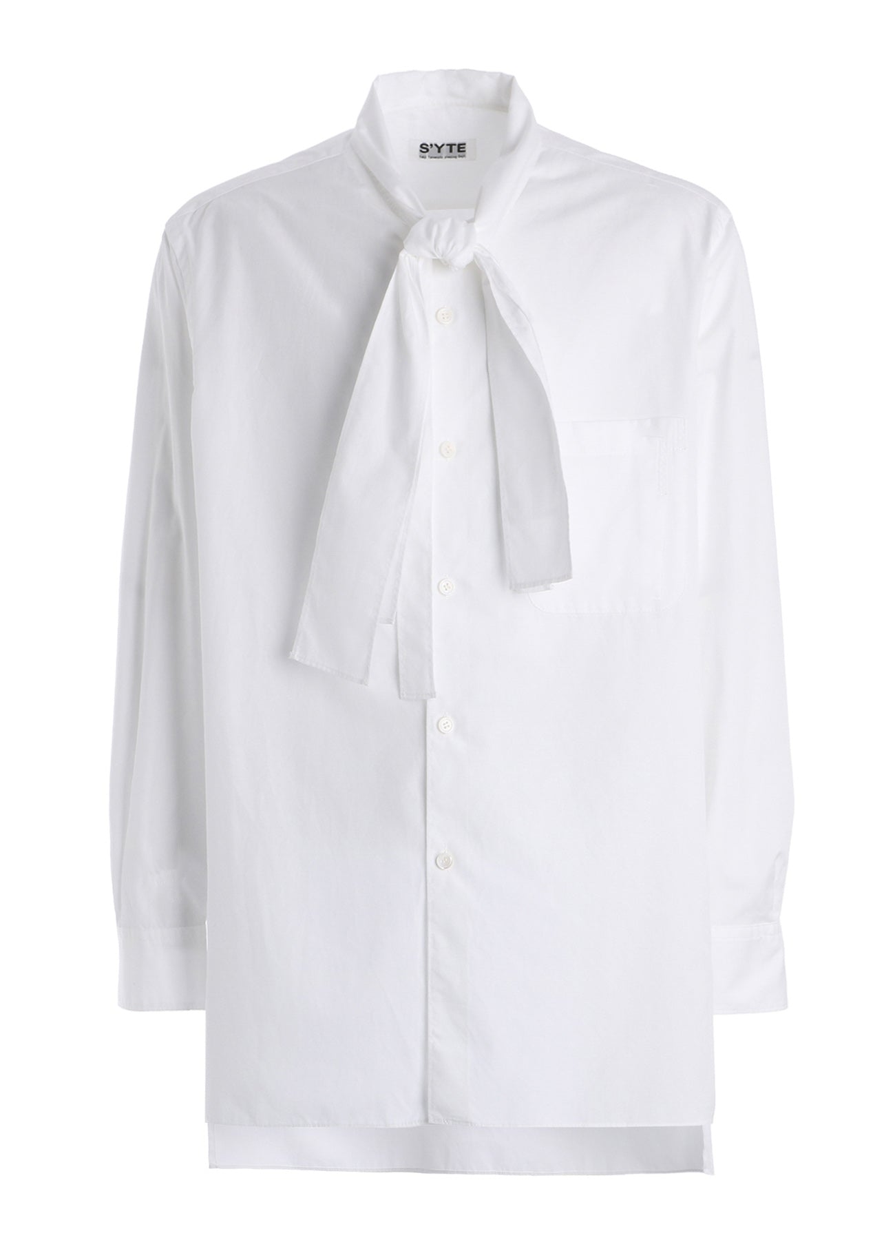 100/2 COTTON BROAD DRAPE-COLLAR SHIRT