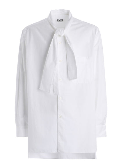 100/2 COTTON BROAD DRAPE-COLLAR SHIRT