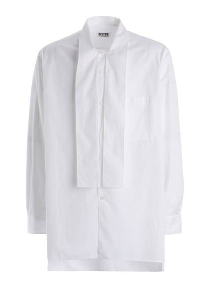 100/2 COTTON BROAD DRAPE-COLLAR SHIRT