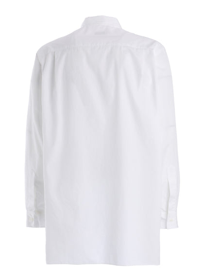 100/2 COTTON BROAD DRAPE-COLLAR SHIRT