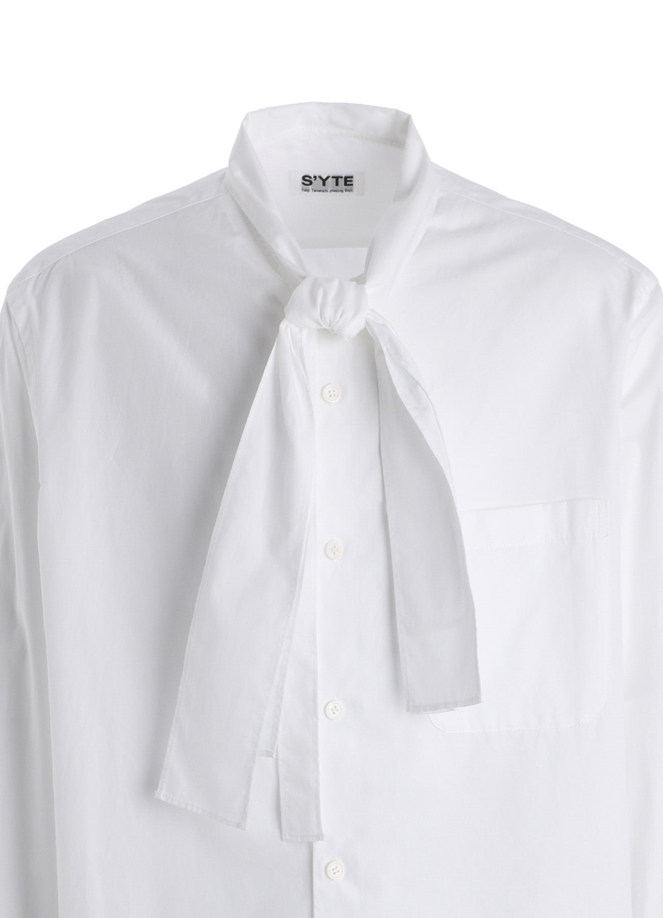 100/2 COTTON BROAD DRAPE-COLLAR SHIRT