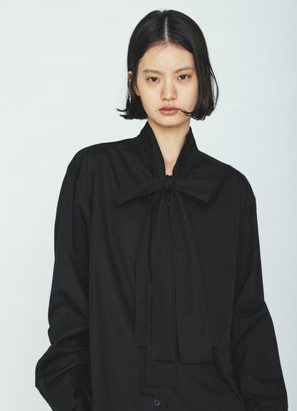 100/2 COTTON BROAD DRAPE-COLLAR SHIRT