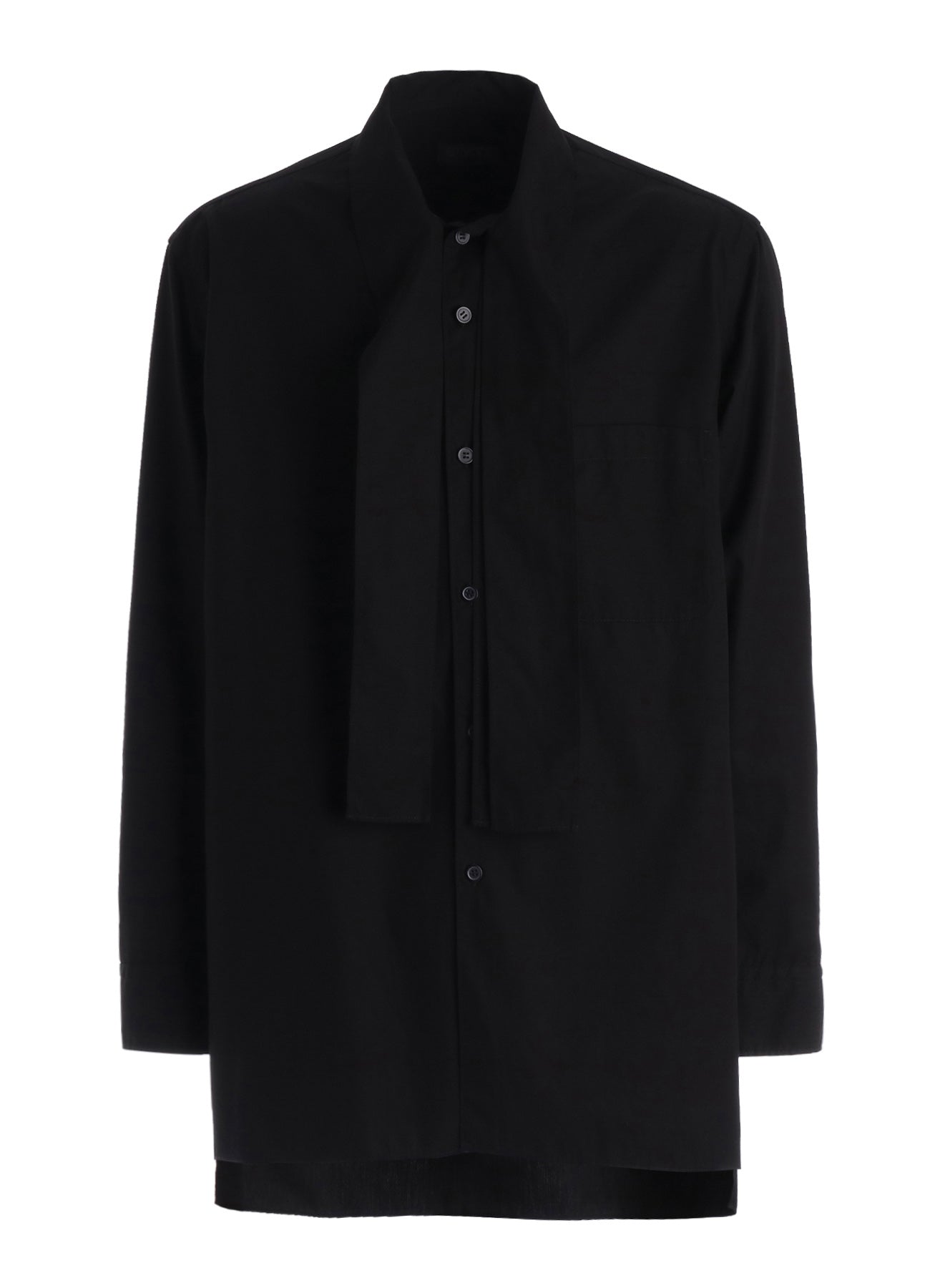 100/2 COTTON BROAD DRAPE-COLLAR SHIRT – THE SHOP YOHJI YAMAMOTO