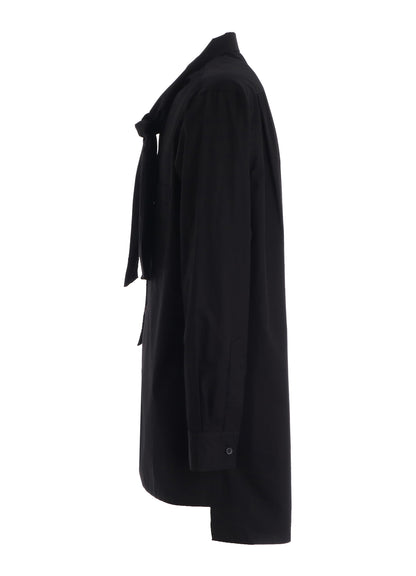 100/2 COTTON BROAD DRAPE-COLLAR SHIRT