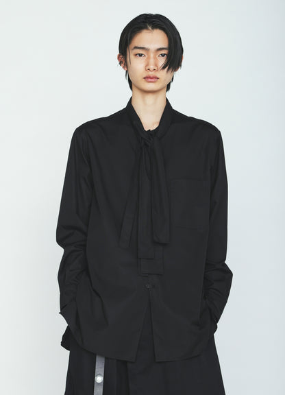 100/2 COTTON BROAD DRAPE-COLLAR SHIRT