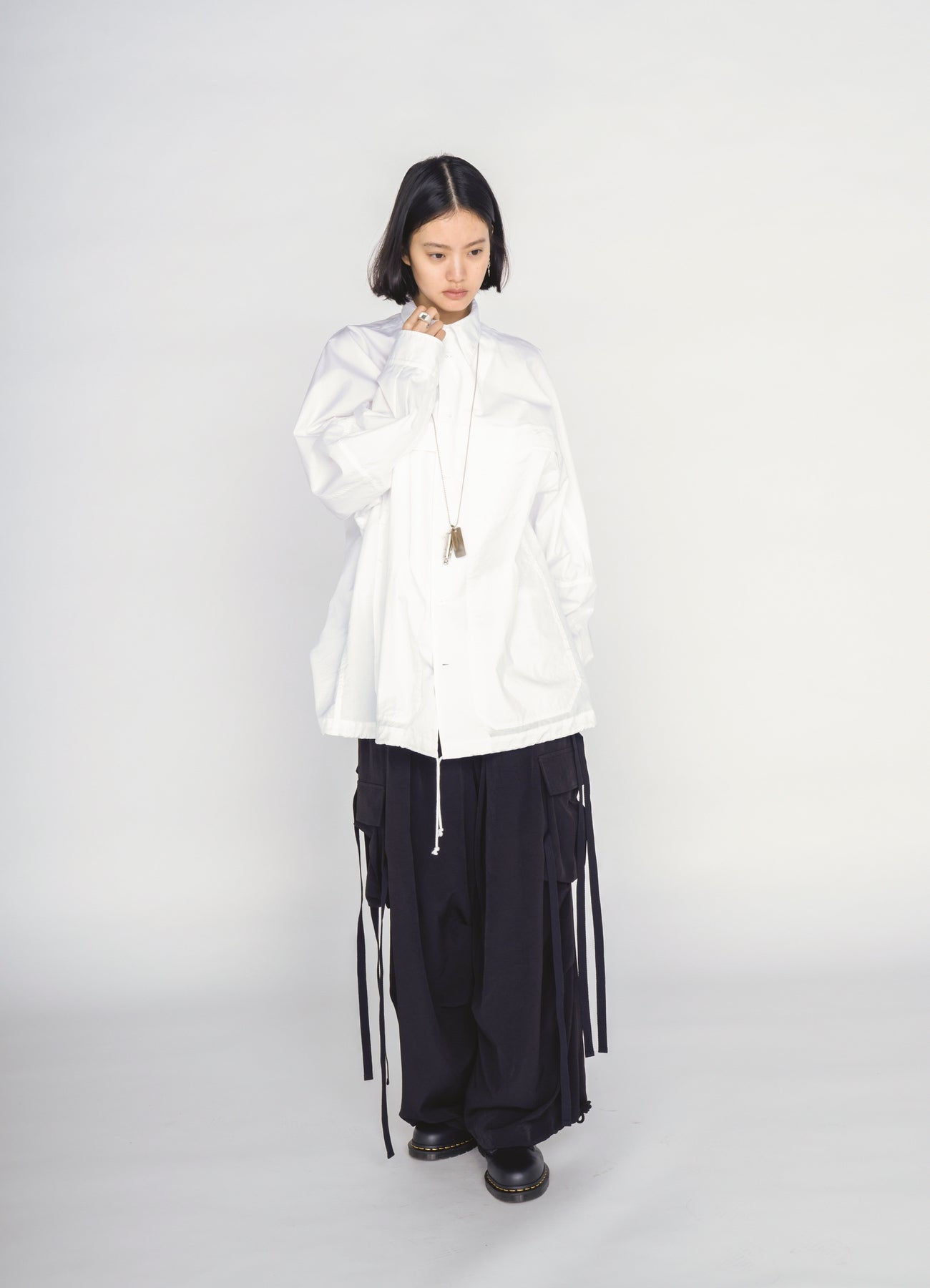 100/2 COTTON BROAD 3-POCKET WORK SHIRT – THE SHOP YOHJI YAMAMOTO