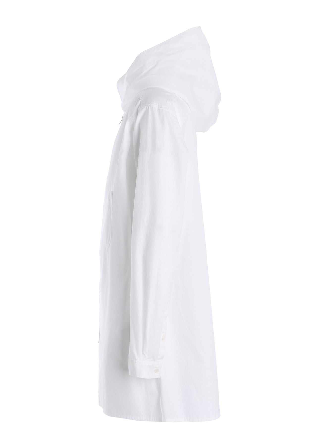 100/2 COTTON BROAD ZIP-UP HOODED SHIRT