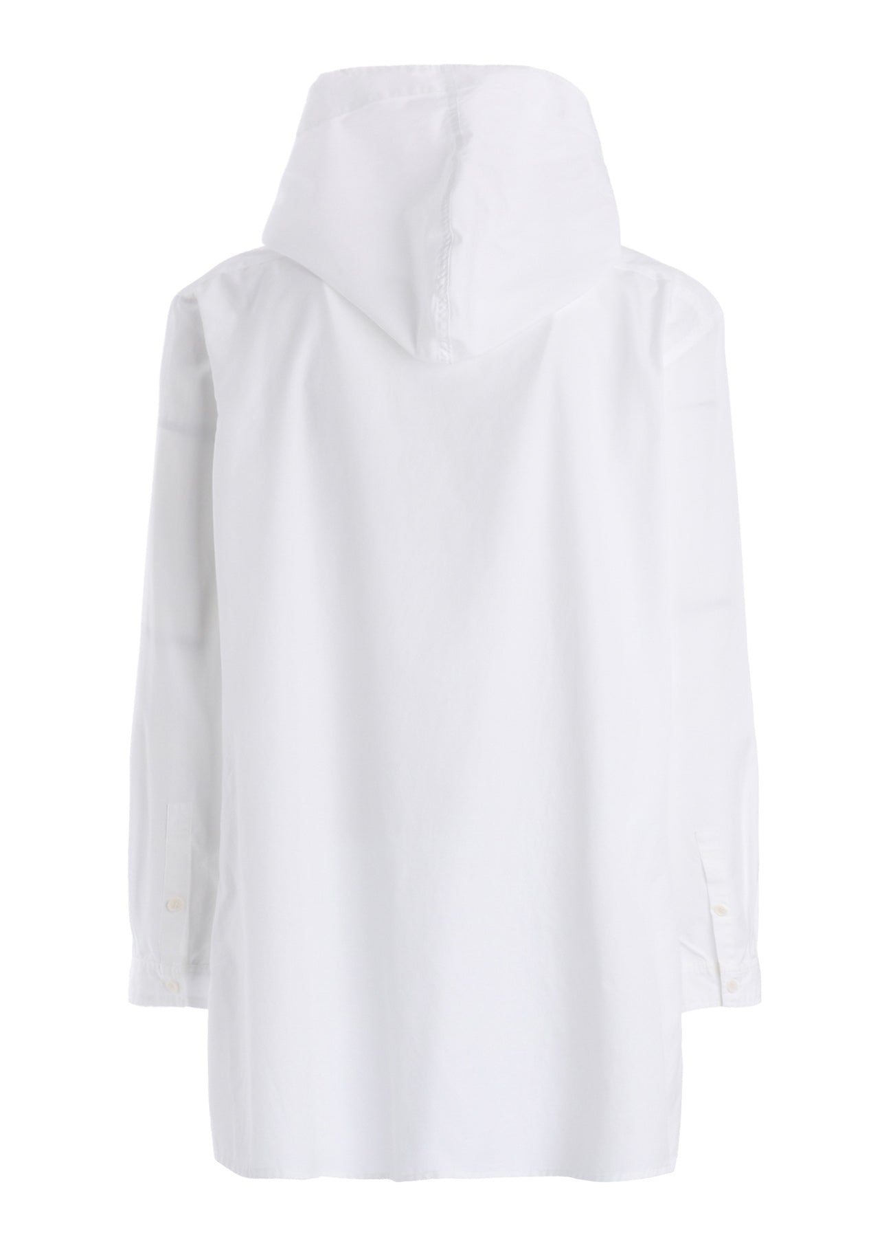 100/2 COTTON BROAD ZIP-UP HOODED SHIRT