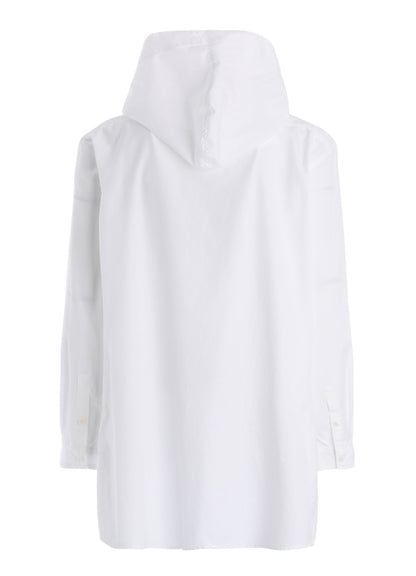 100/2 COTTON BROAD ZIP-UP HOODED SHIRT
