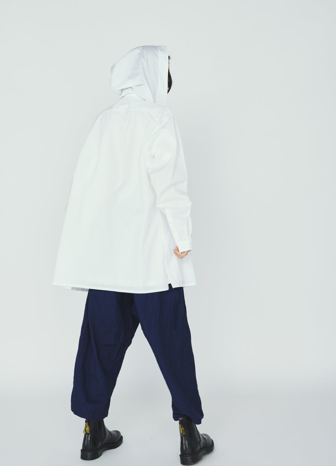 100/2 COTTON BROAD ZIP-UP HOODED SHIRT