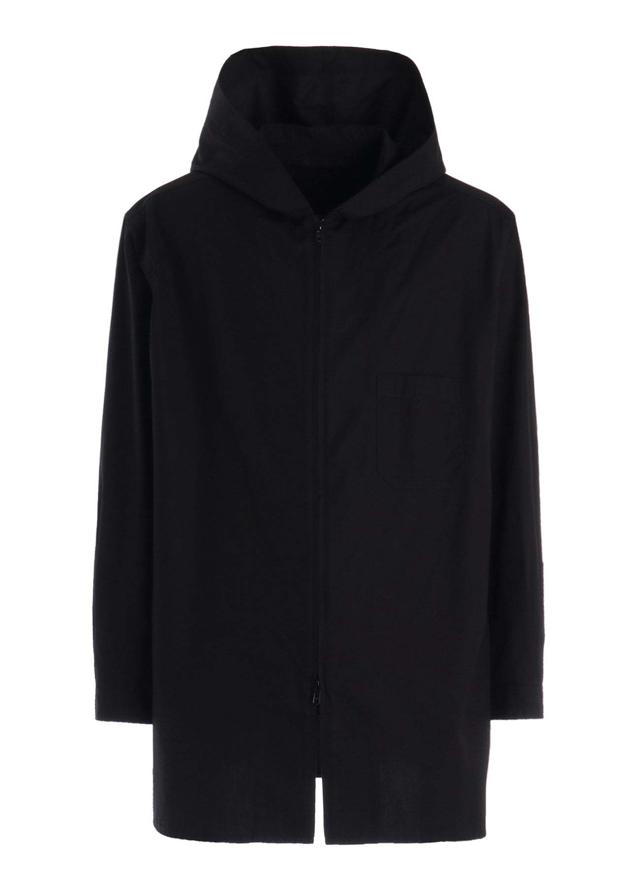 100/2 COTTON BROAD ZIP-UP HOODED SHIRT