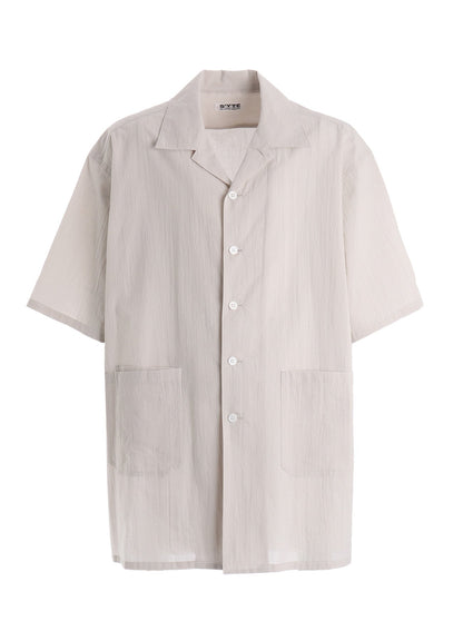 60S COTTON LAWN OPEN COLLAR SHIRT