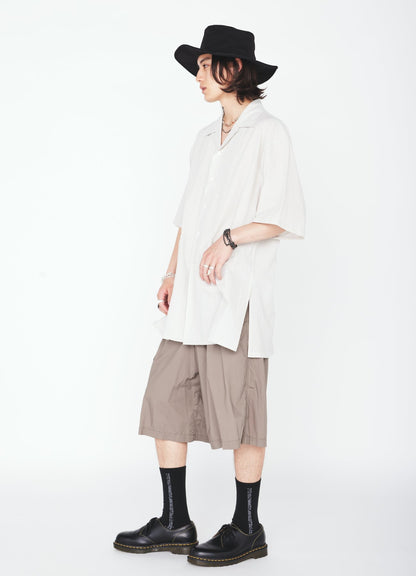 60S COTTON LAWN OPEN COLLAR SHIRT