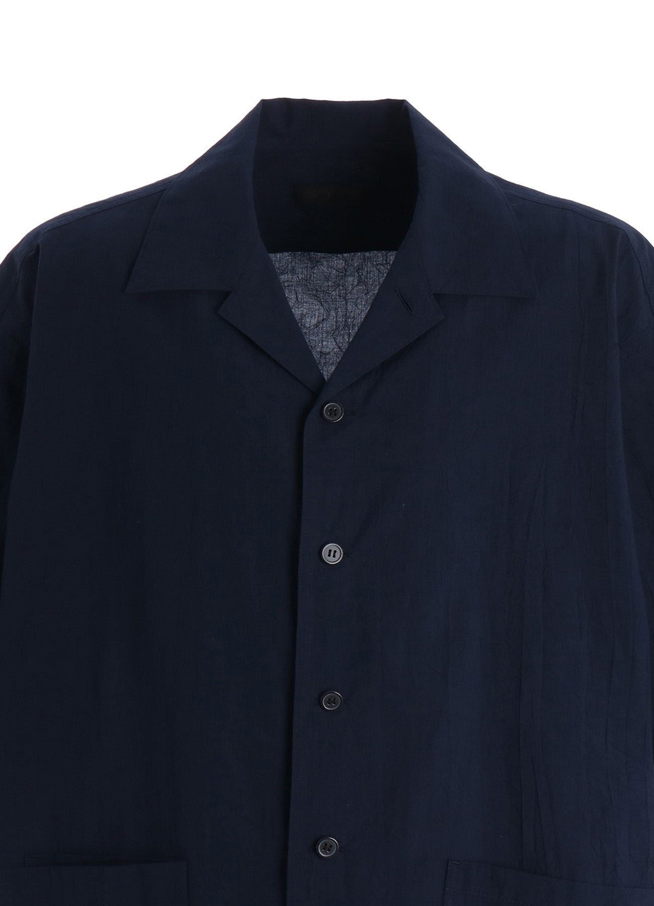 60S COTTON LAWN OPEN COLLAR SHIRT