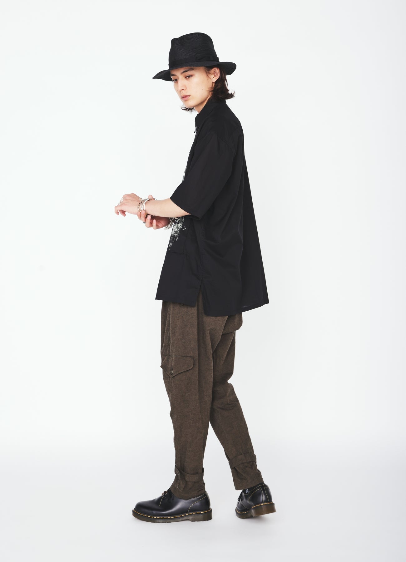 COTTON BAT-ANGEL PIGMENT PRINT SHIRT