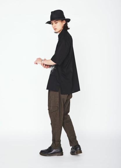 COTTON BAT-ANGEL PIGMENT PRINT SHIRT