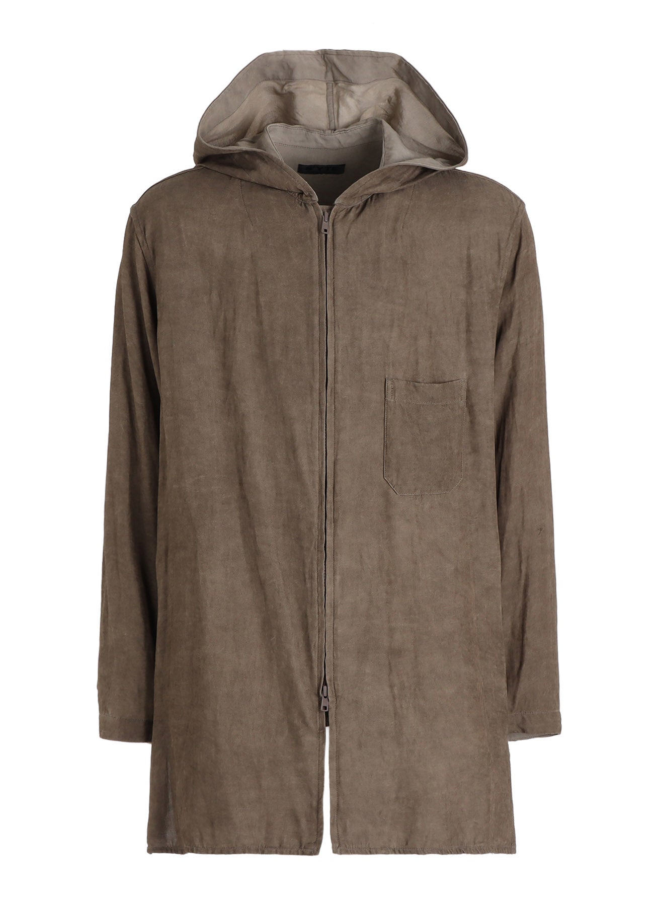 VIS/LI TWILL PIGMENT PRINT HOODED ZIP SHIRT – THE SHOP YOHJI YAMAMOTO