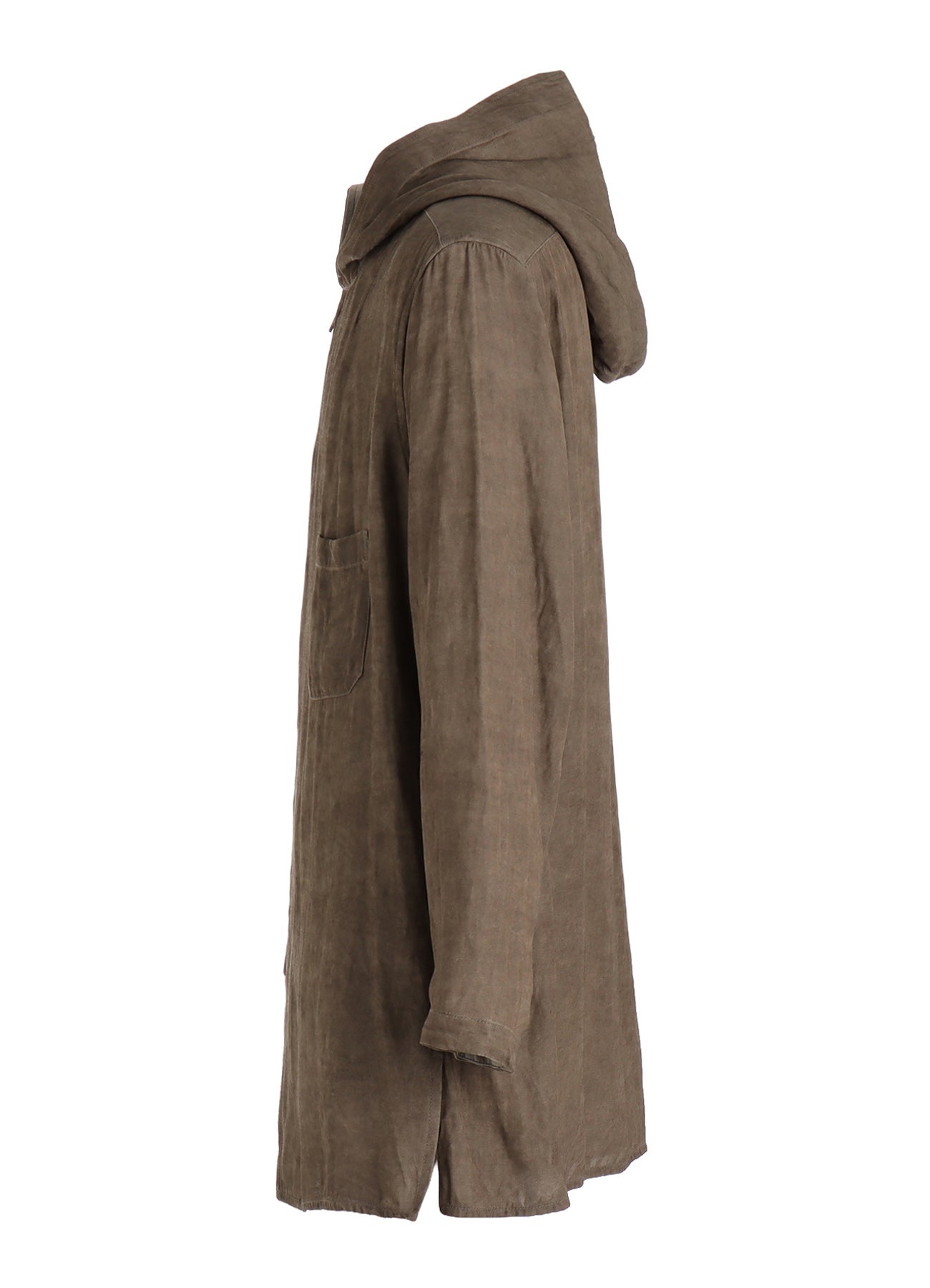 VIS/LI TWILL PIGMENT PRINT HOODED ZIP SHIRT