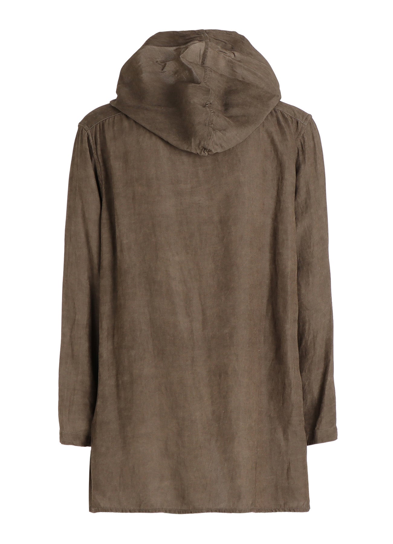VIS/LI TWILL PIGMENT PRINT HOODED ZIP SHIRT
