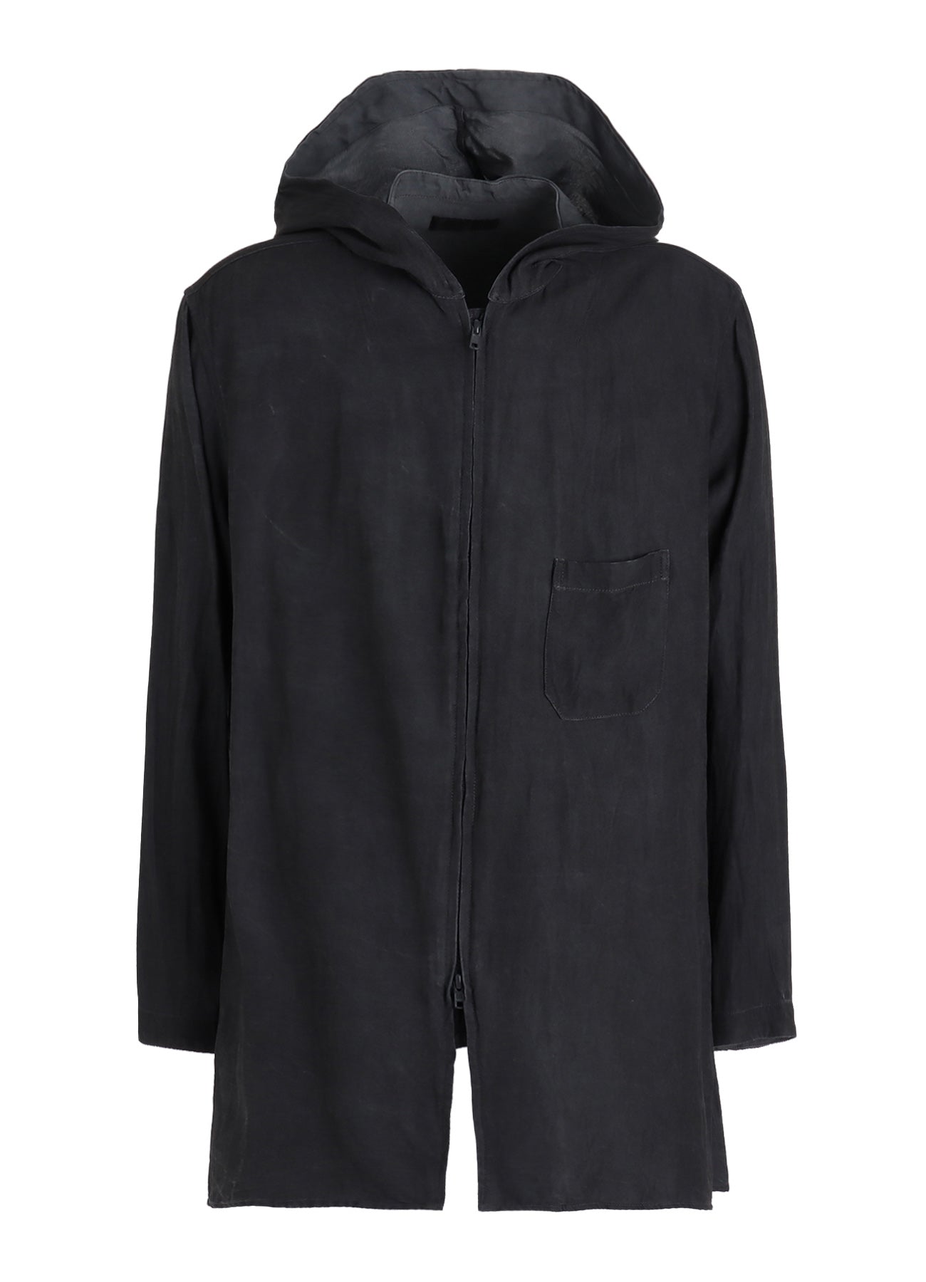 VIS/LI TWILL PIGMENT PRINT HOODED ZIP SHIRT