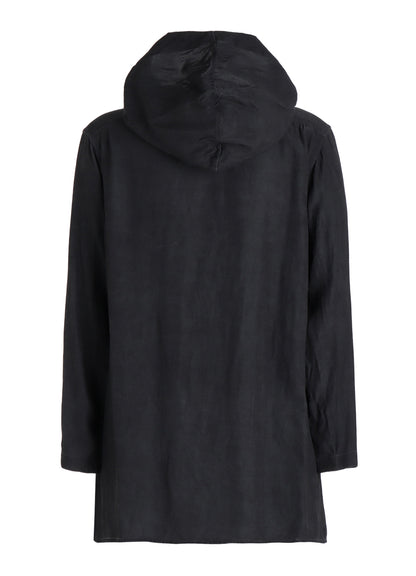 VIS/LI TWILL PIGMENT PRINT HOODED ZIP SHIRT