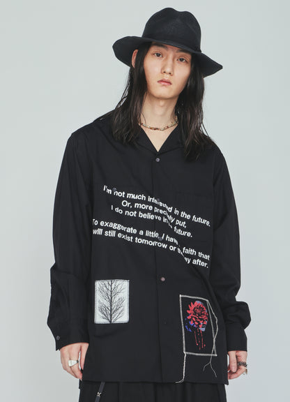 100/2 COTTON BROAD MESSAGE PRINT SHIRT