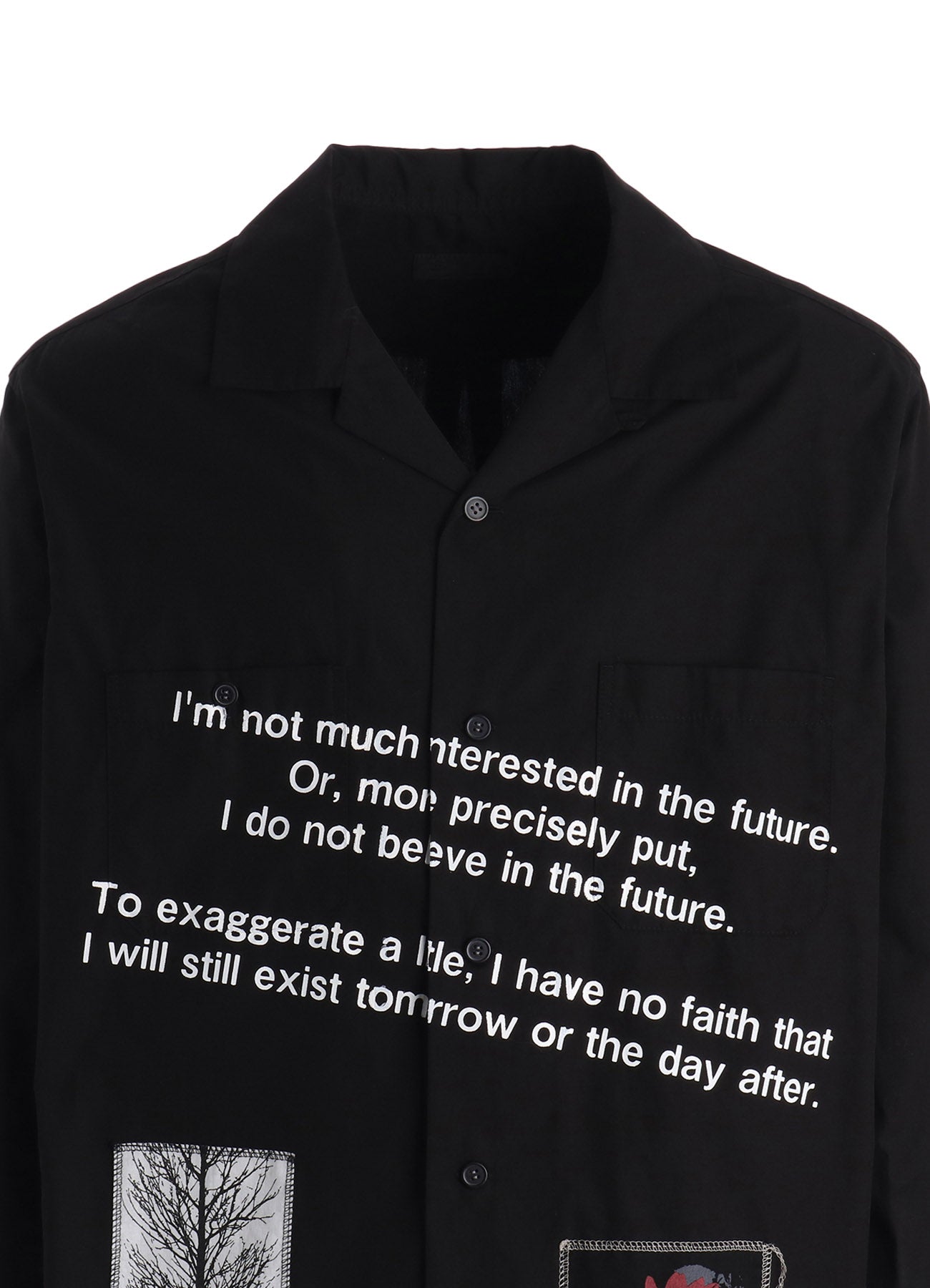 100/2 COTTON BROAD MESSAGE PRINT SHIRT
