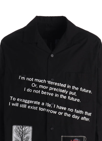 100/2 COTTON BROAD MESSAGE PRINT SHIRT