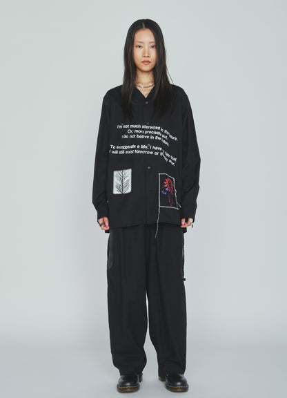 100/2 COTTON BROAD MESSAGE PRINT SHIRT