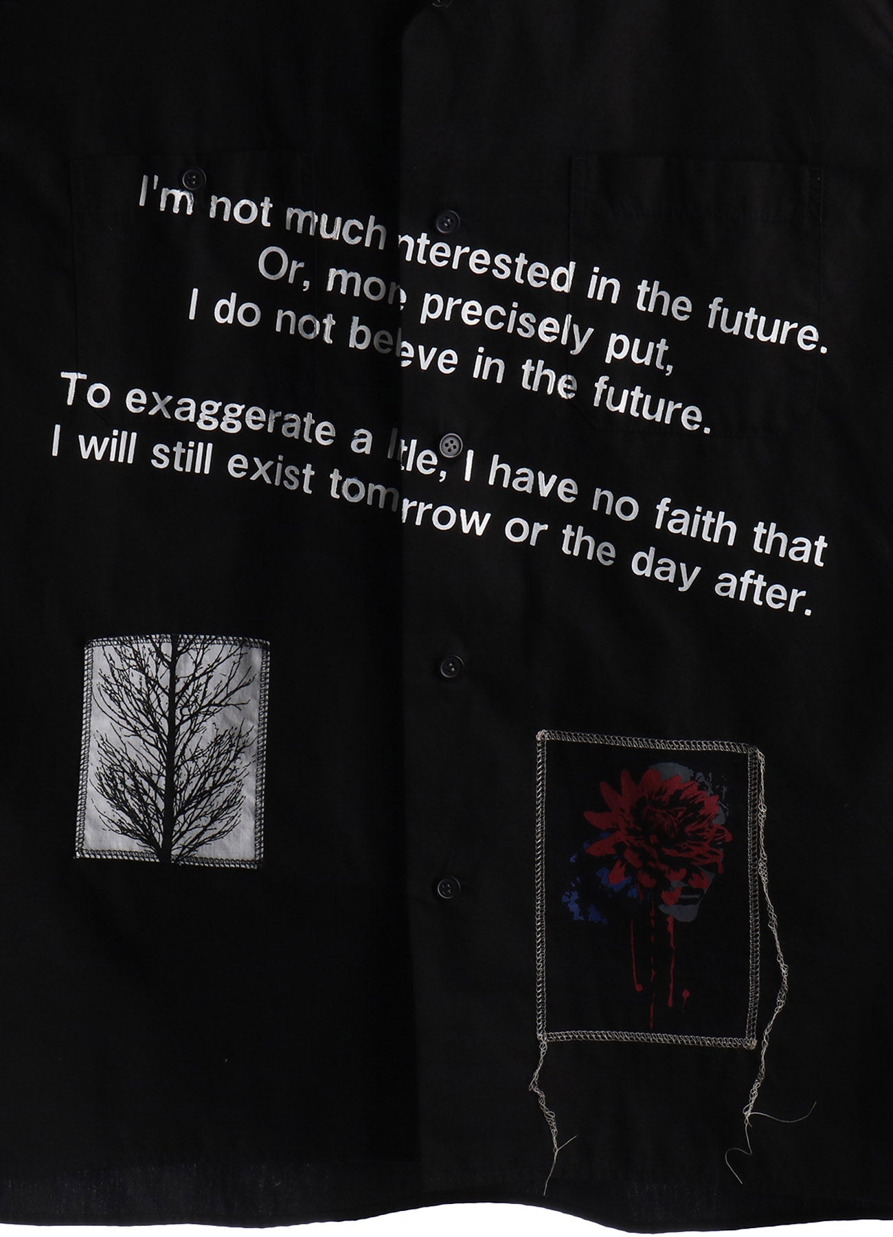 100/2 COTTON BROAD MESSAGE PRINT SHIRT