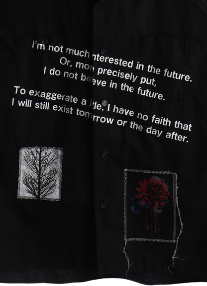 100/2 COTTON BROAD MESSAGE PRINT SHIRT