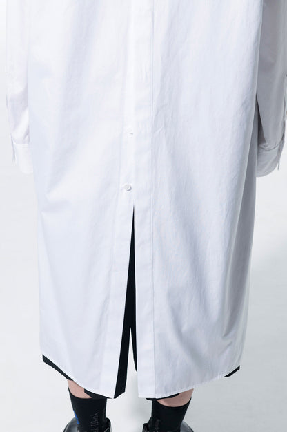 100/2 BROAD SHAWL COLLAR LONG SHIRT