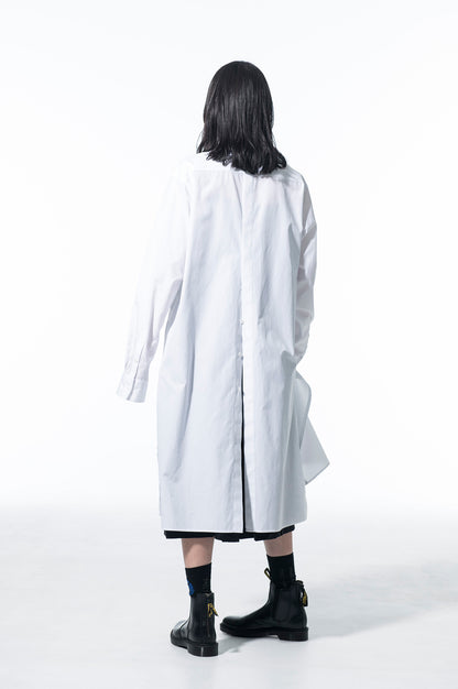 100/2 BROAD SHAWL COLLAR LONG SHIRT