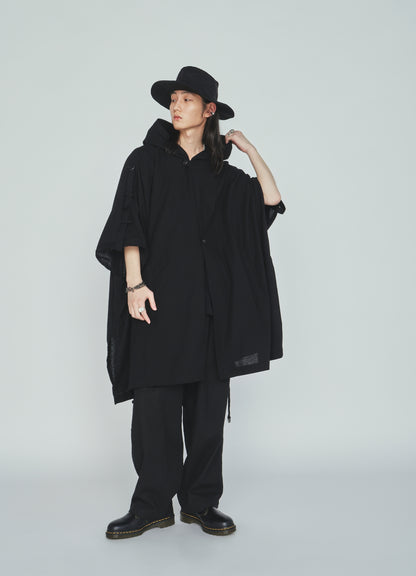 INDIAN KADI HOODED PONCHO