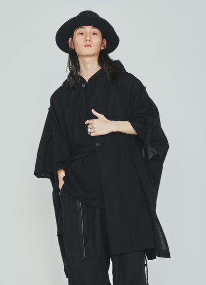 INDIAN KADI HOODED PONCHO